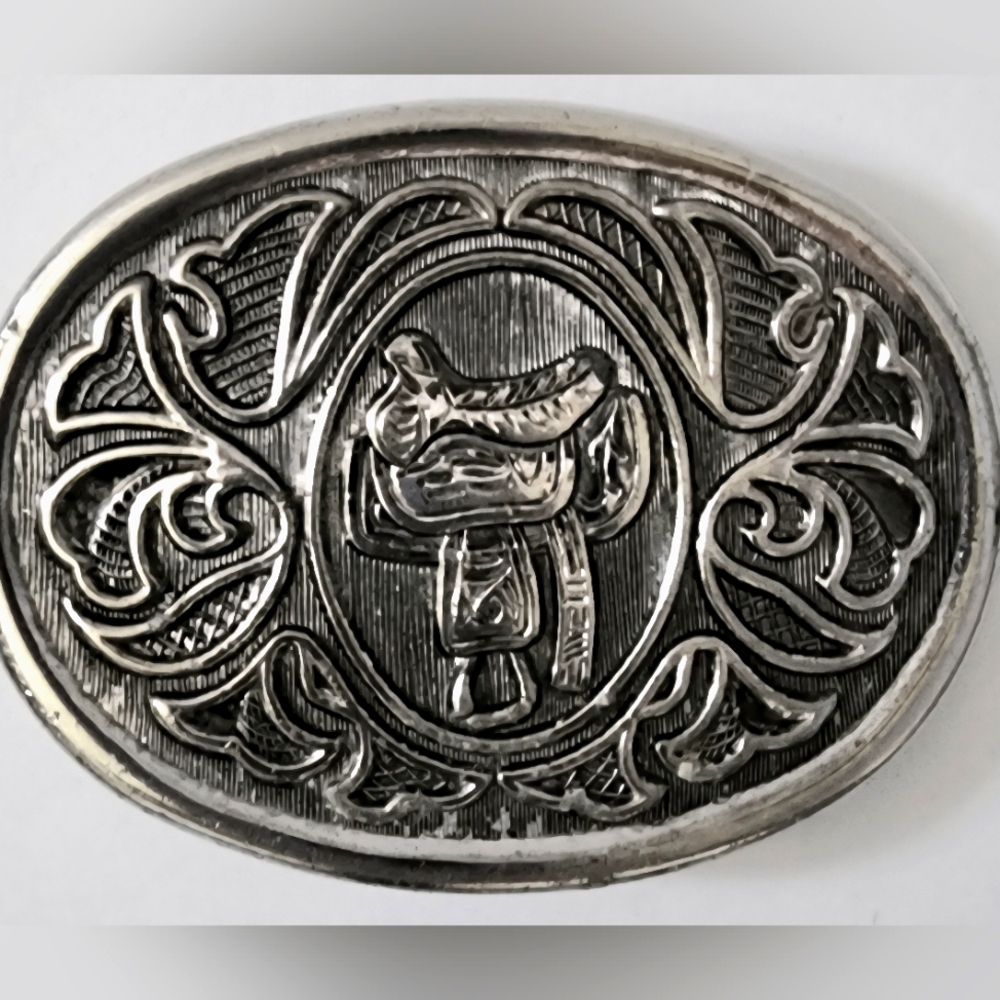 Coastal Cowgirl Saddle Belt Buckle